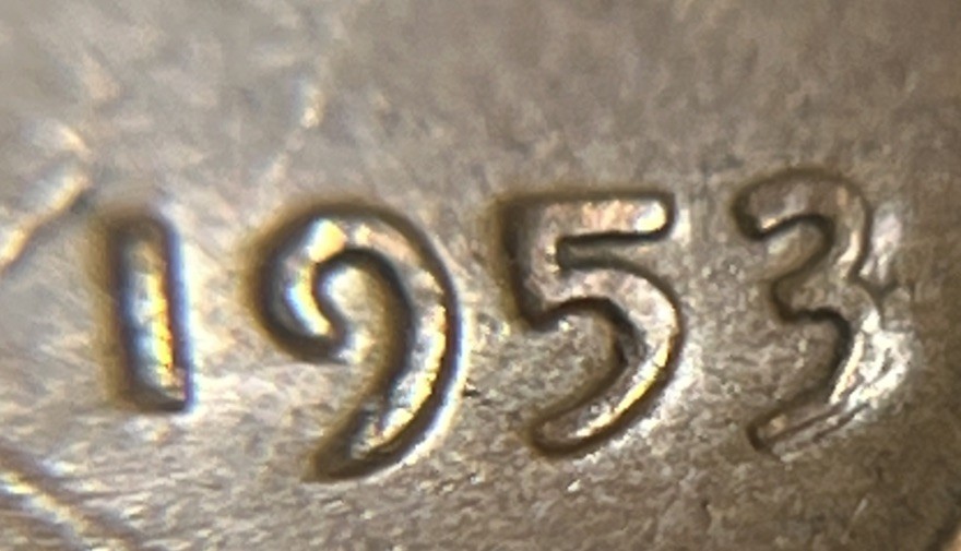 1953 Wheat Penny Error DDO Doubling In Date