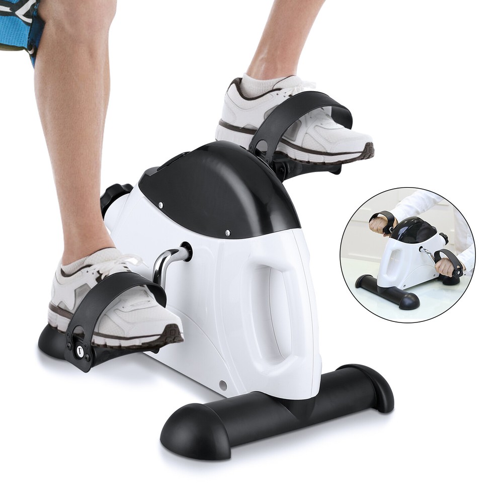 Mini Exercise bike Pedal Exerciser Under Desk LCD Screen Display With Handle