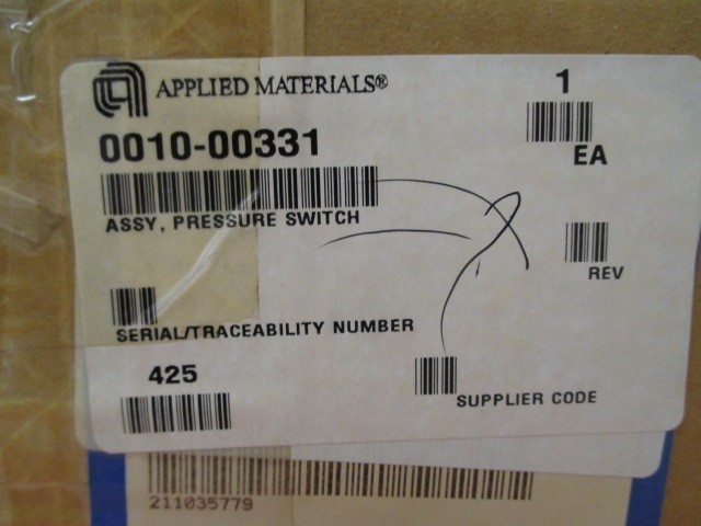 AMAT 0010-00331 Assembly, Pressure Switch, Ashcroft PPDN4GGV25