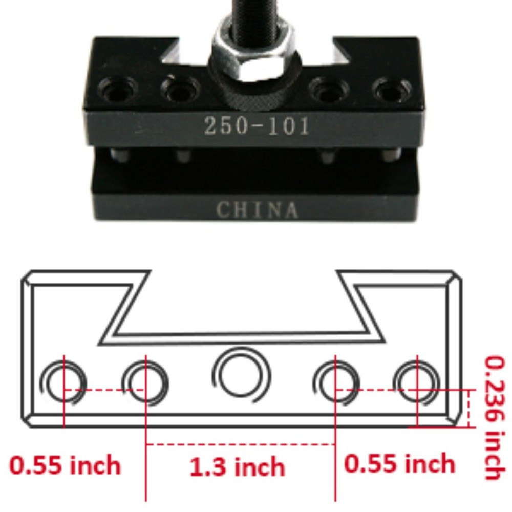 5pcs AXA #1 250-101 Quick Change Tool Post Turning & Facing Holder For Lathe