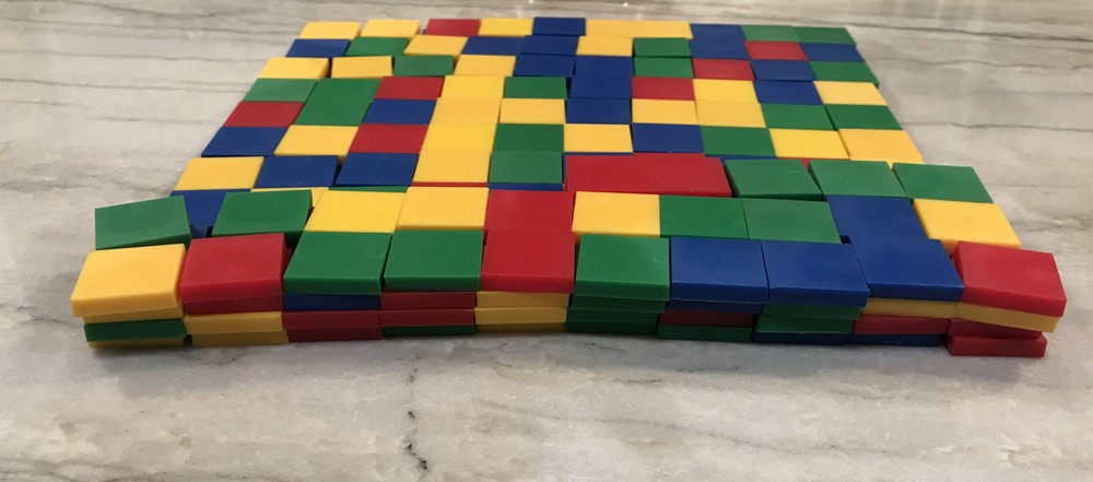 Pattern Blocks Learning Squares Home School Math Manipulative Lot of 250