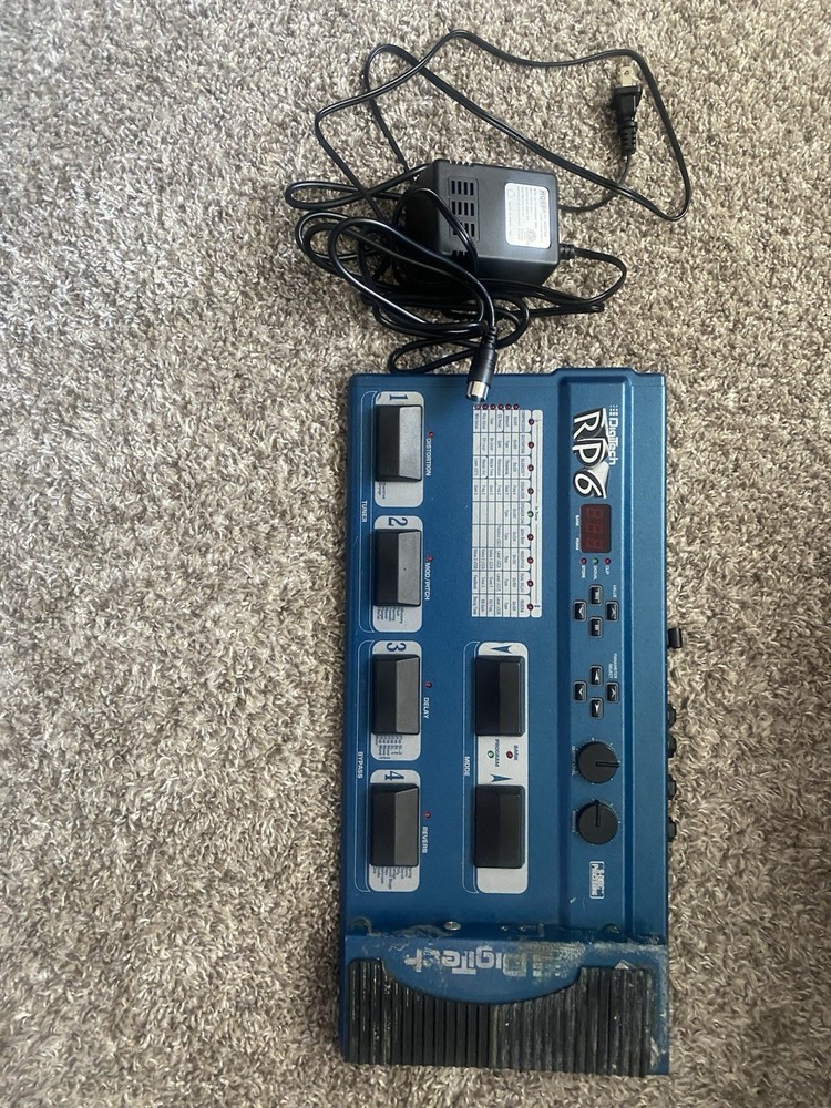 DigiTech RP6 Digital Multi-Effects Processor Pedal WITH ADAPTER