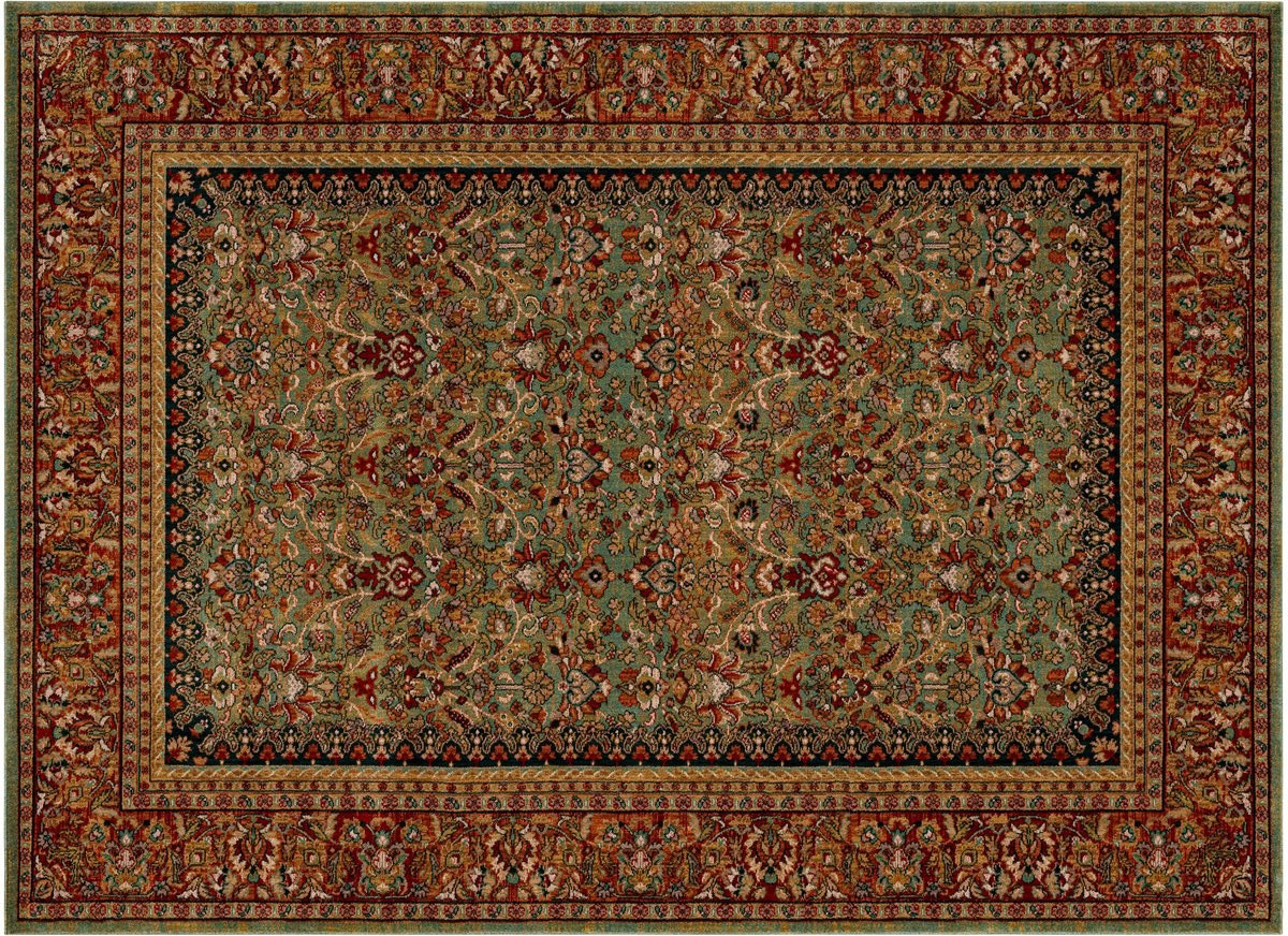 5x8 (5'3" x 7'10") Karastan Spice Market Tigris Aquamarine Rug **FREE SHIPPING**