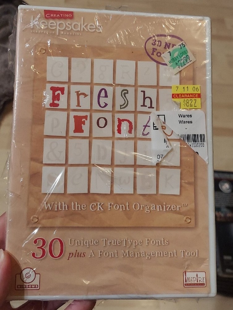 Creating Keepsakes: Fresh Fonts (CD-ROM) NEW, Sealed