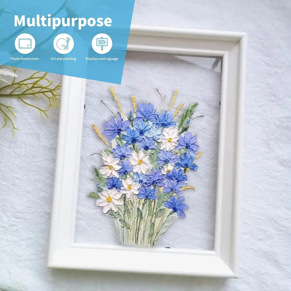 Versatile 8×10" Clear PET Plastic Panels - 5-Pack for DIY & Display Projects