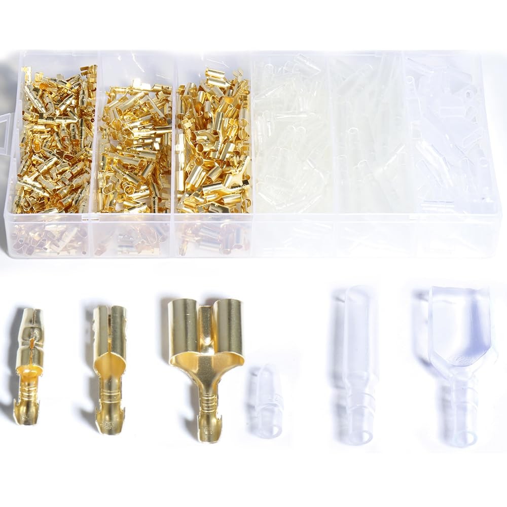 4.0mm Bullet Terminals, Docking Quick Connector, Insulating Sleeves, Brass