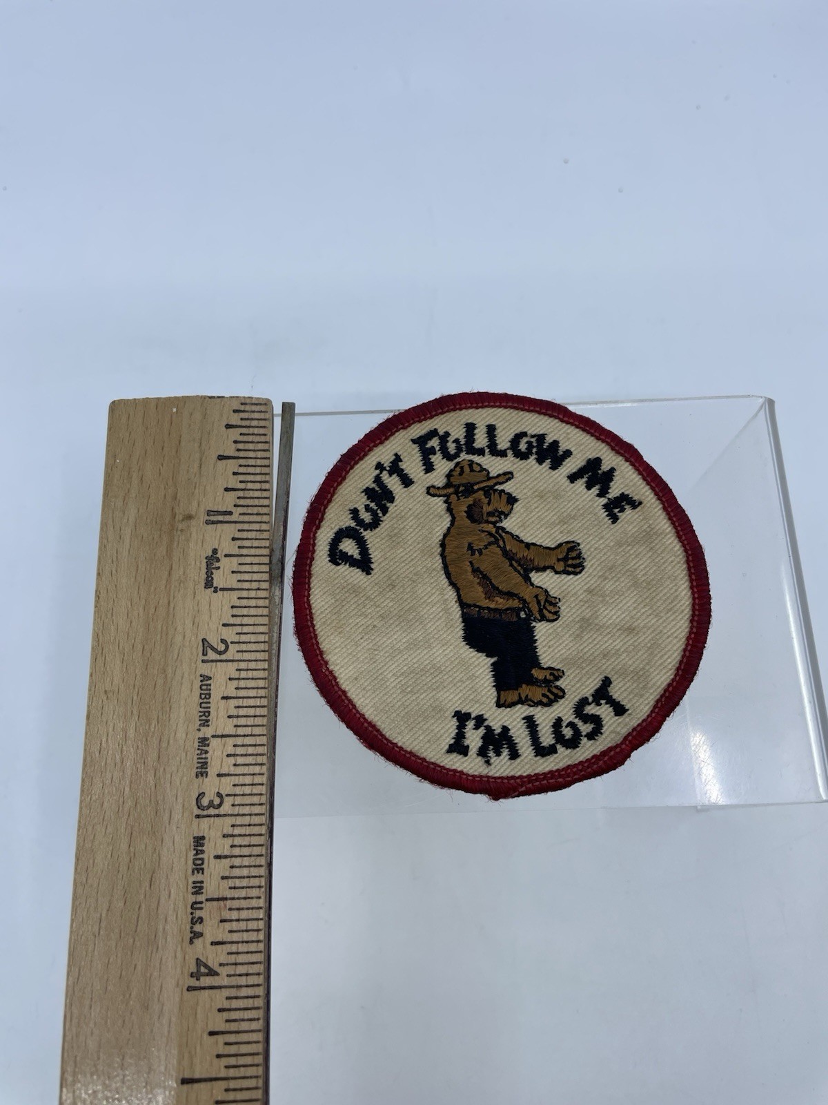Vintage Early 1970’s Don’t Follow Me I’m Lost Hippie Cloth Patch