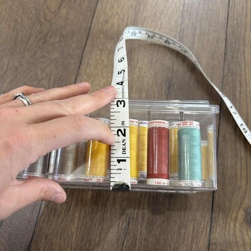 Acrylic Thread Organizer Storage Box with NEW Thread