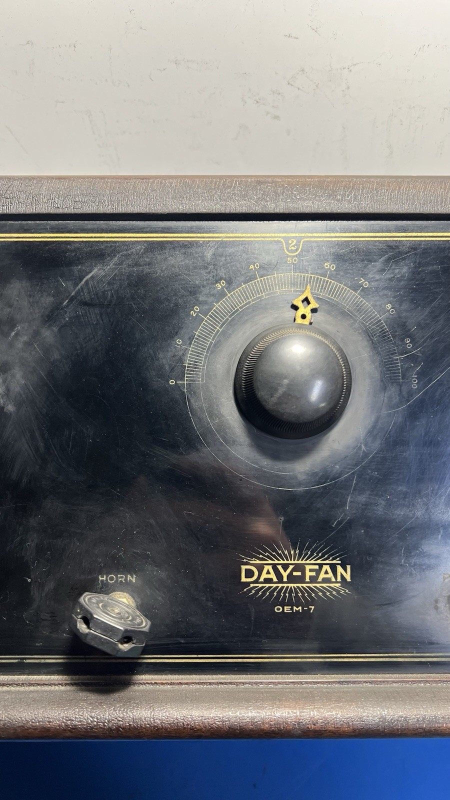 Vintage 1920s Day-Fan OEM-7 Tube Radio Receiver Untested Good Condition