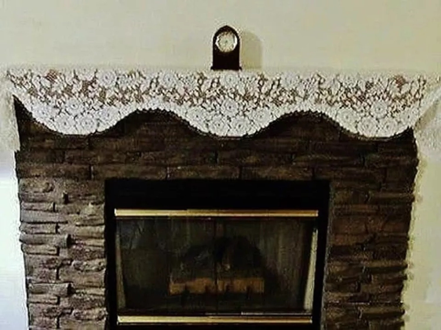 Heritage Lace Mantel Scarf Victorian Rose Ivory 84" x 15.5" Livingroom