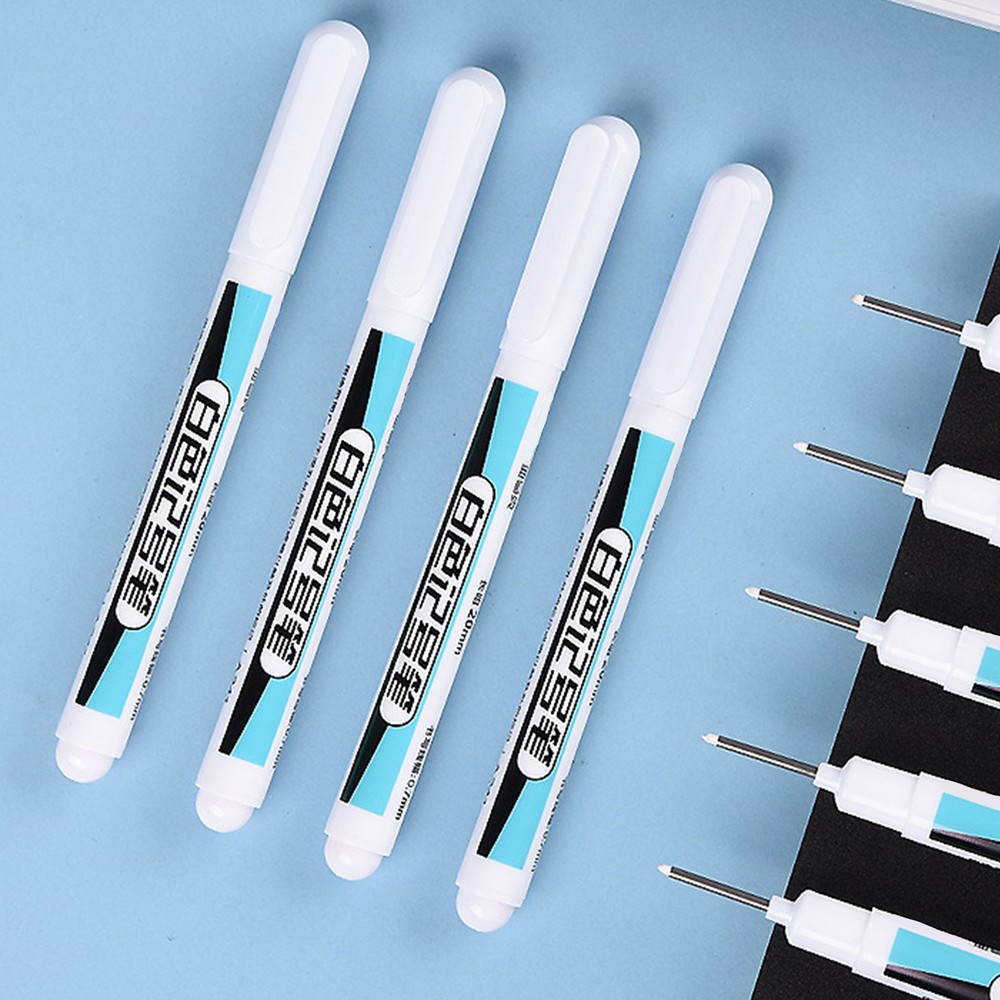 4X White Paint Pens Set Permanent Marker Pen For Car Rubber Tyre Waterproof