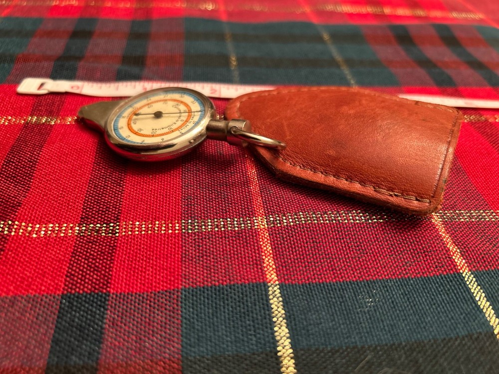 Vintage German Pocket Compass & Map Measure With Leather Case