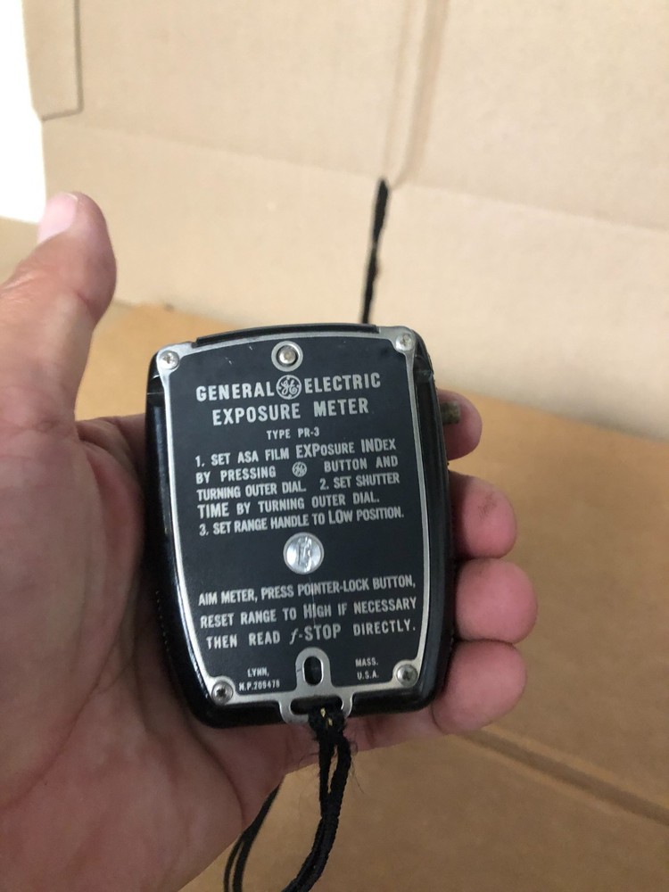 GENERAL ELECTRIC GE EXPOSURE METER MODEL PR-3