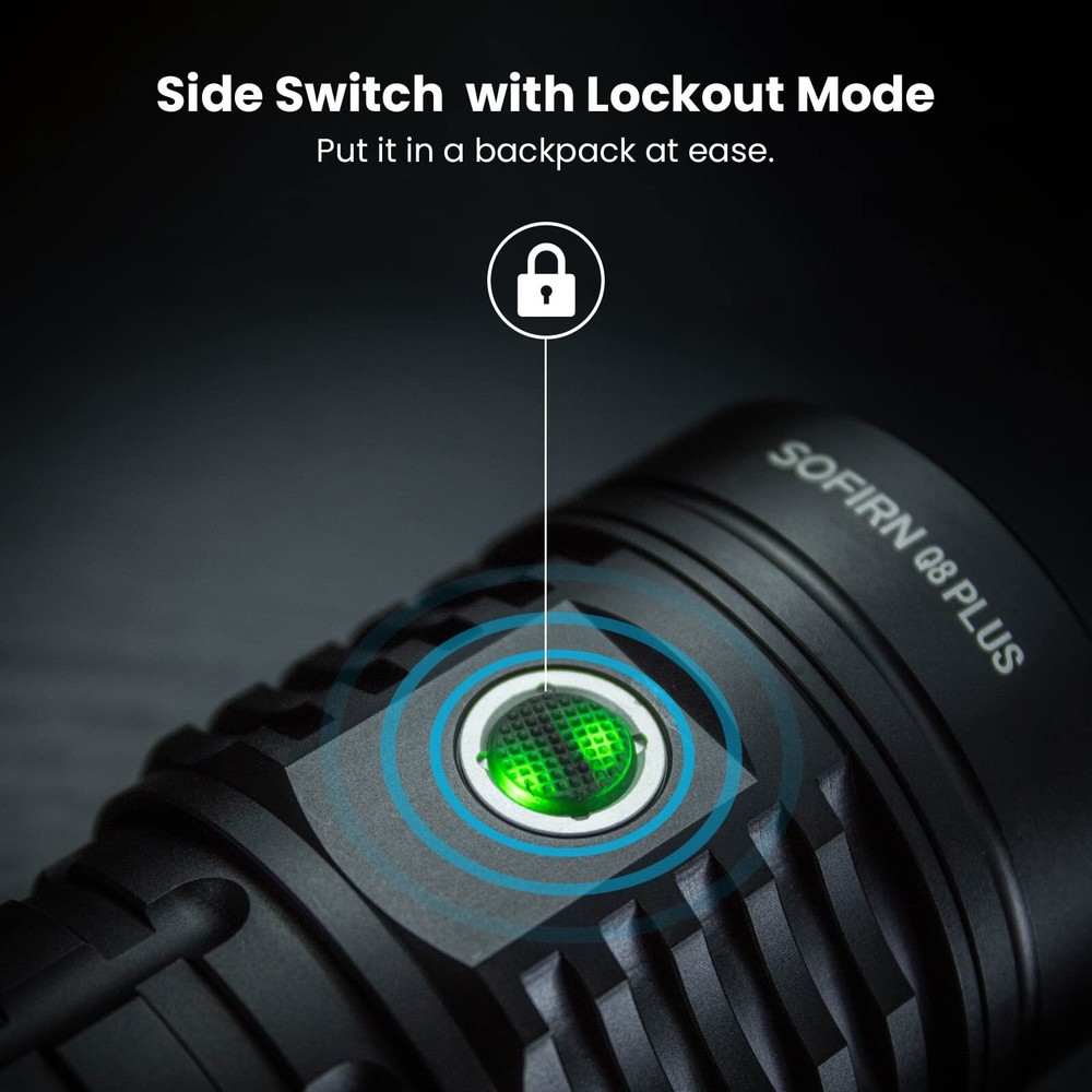 Super Bright Flashlight max 16000 Lumens, Rechargeable Powerful