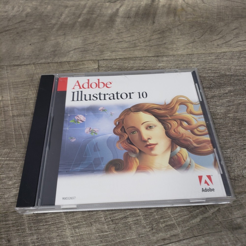 Adobe Illustrator 10 Education Version Mac / Macintosh CD w/ Serial Number
