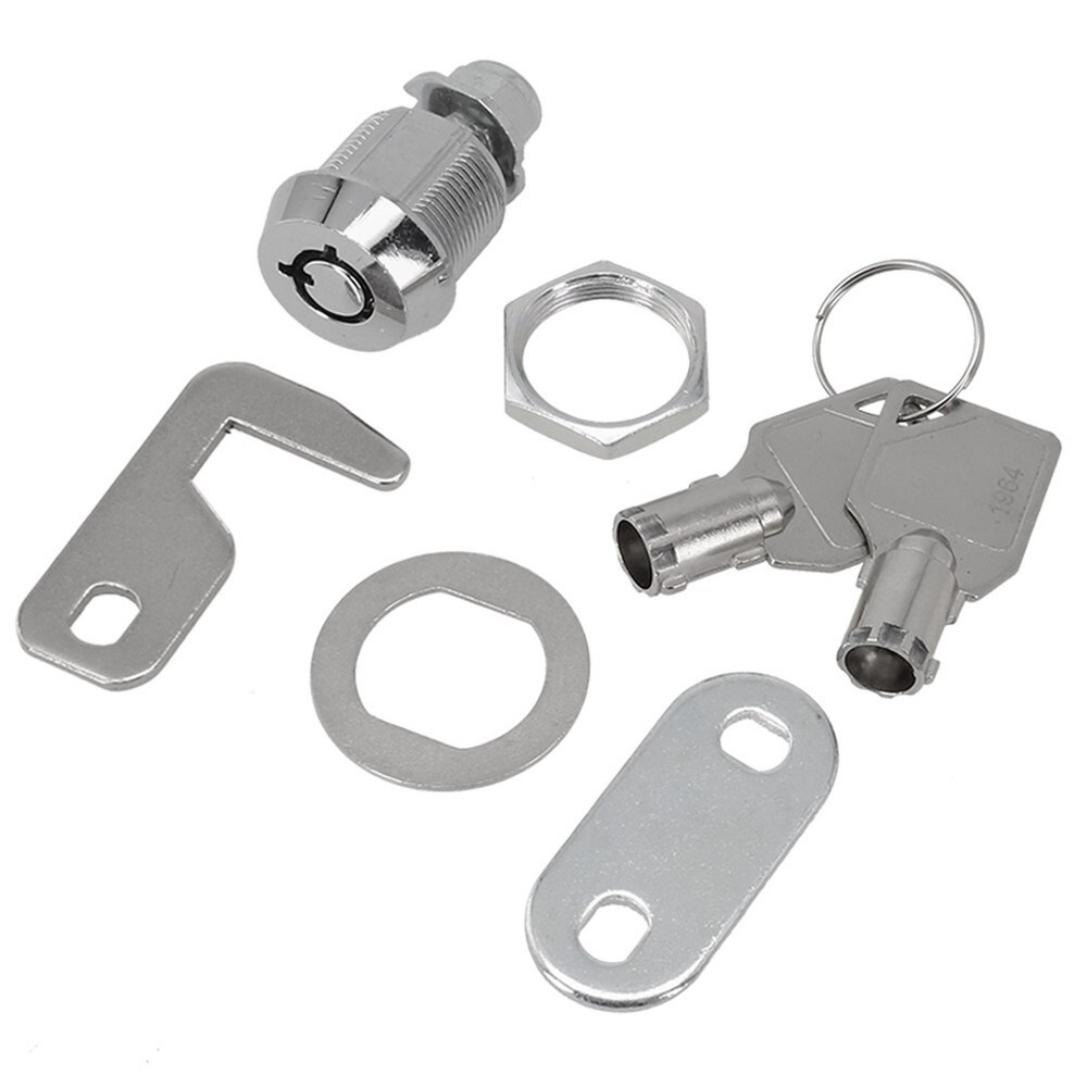 Secure and Reliable Chrome Finish Camlock with Keys Tool Box Replacement Lock