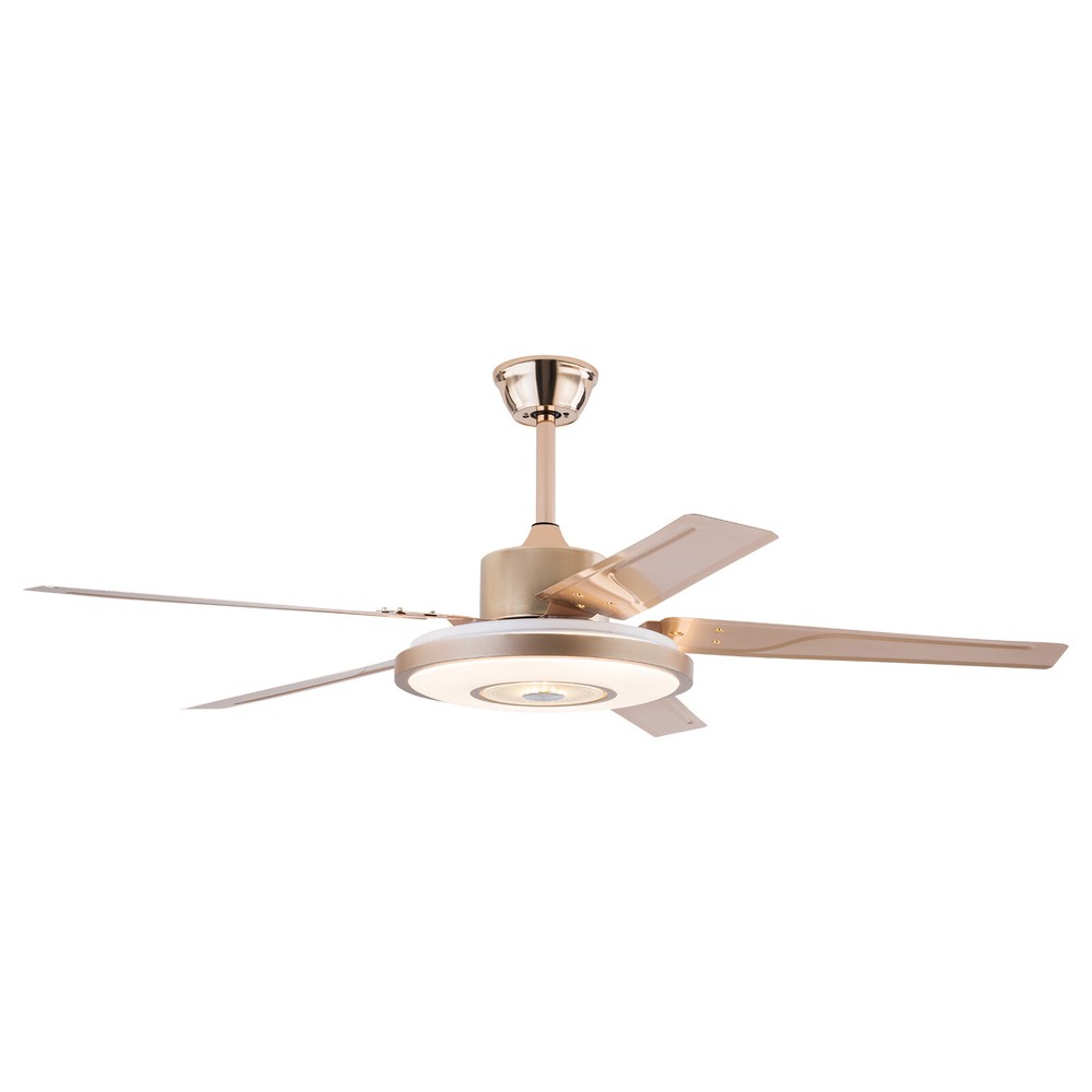 3-Color Ceiling Fan with LED Light, Modern LED Ceiling Fan W/ Remote Controller