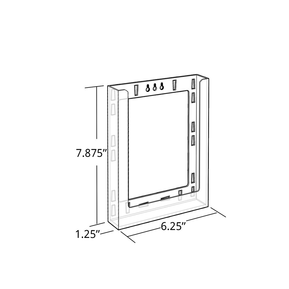 Azar Displays Two-tier Modular Bifold Brochure Holder, 2-Pack