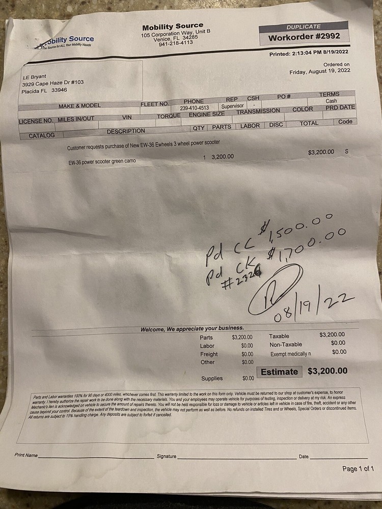 Ewheel Ew-36 Mobility Scooter