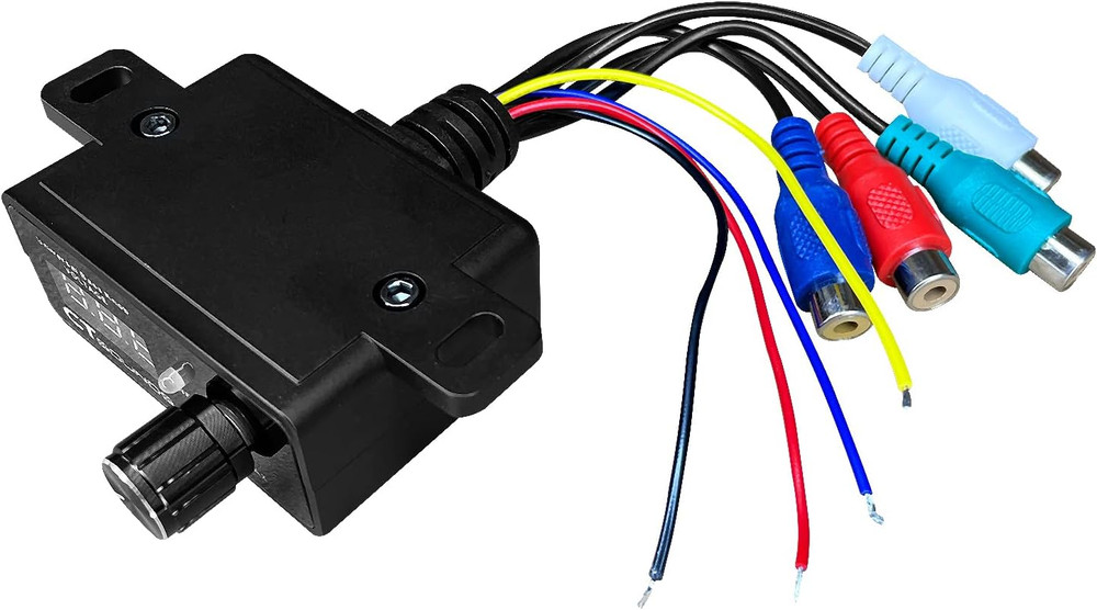 Universal Bass Knob - Digital Voltmeter, Blue LED Display, Remote Gain Control,