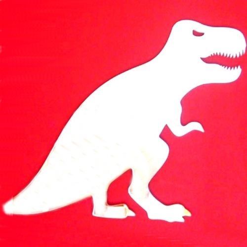 T-Rex Dinosaur Shaped Acrylic Mirrors (Several Sizes Available)