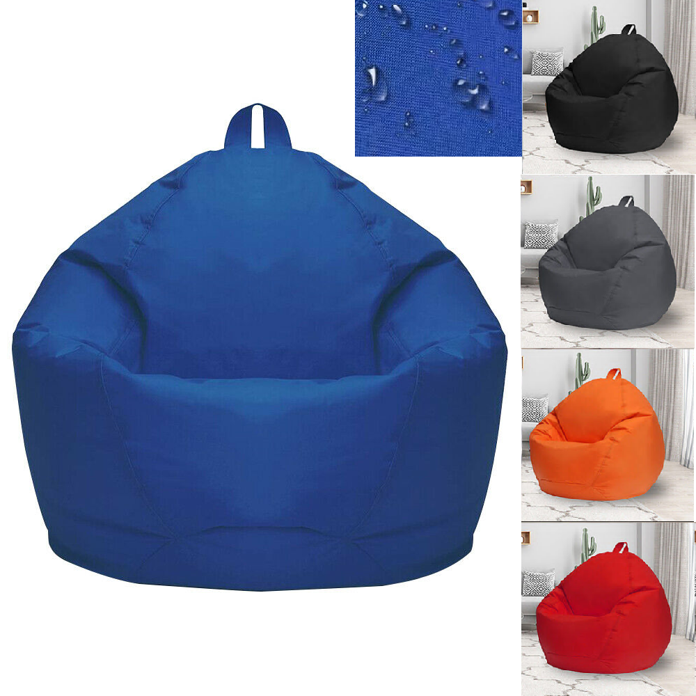 Large Bean Bag Chair Cover Indoor For Adults Kids Lazy Lounger Couch Sofa Cover