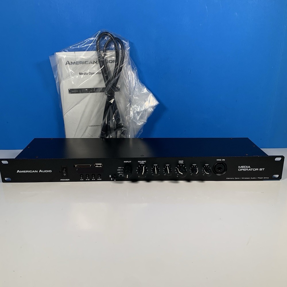 American Audio MEDIA OPERATOR BT Rack Mount MP3/Wireless/Bluetooth Media Player