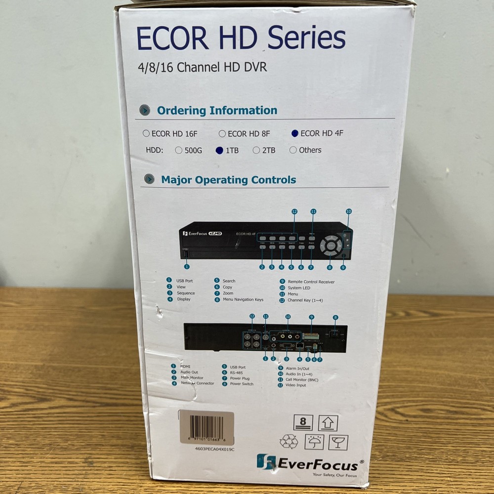 Everfocus ECOR HD 4F DVR