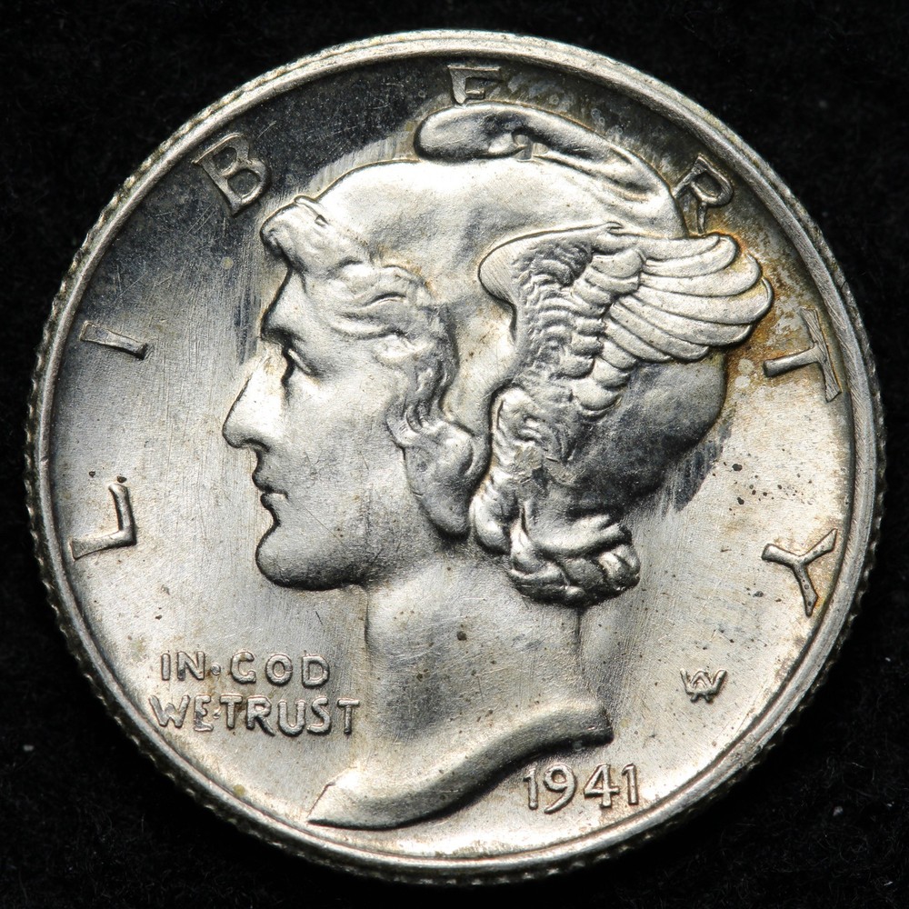 1941-S Mercury Silver Dime BU *UNCIRCULATED* MS E222 DVCC