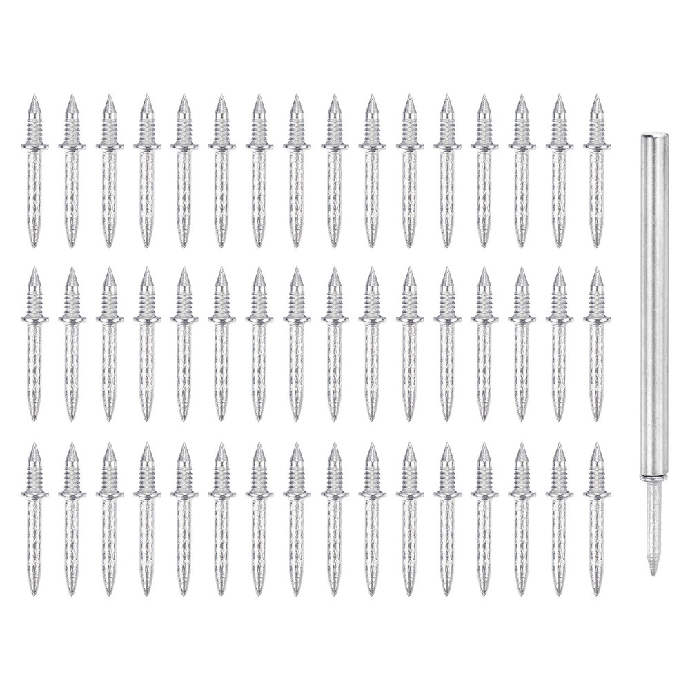 450Pcs Double-Head Skirting Thread Seamless Nail & 5 Nail-Specific Sleeve Tool
