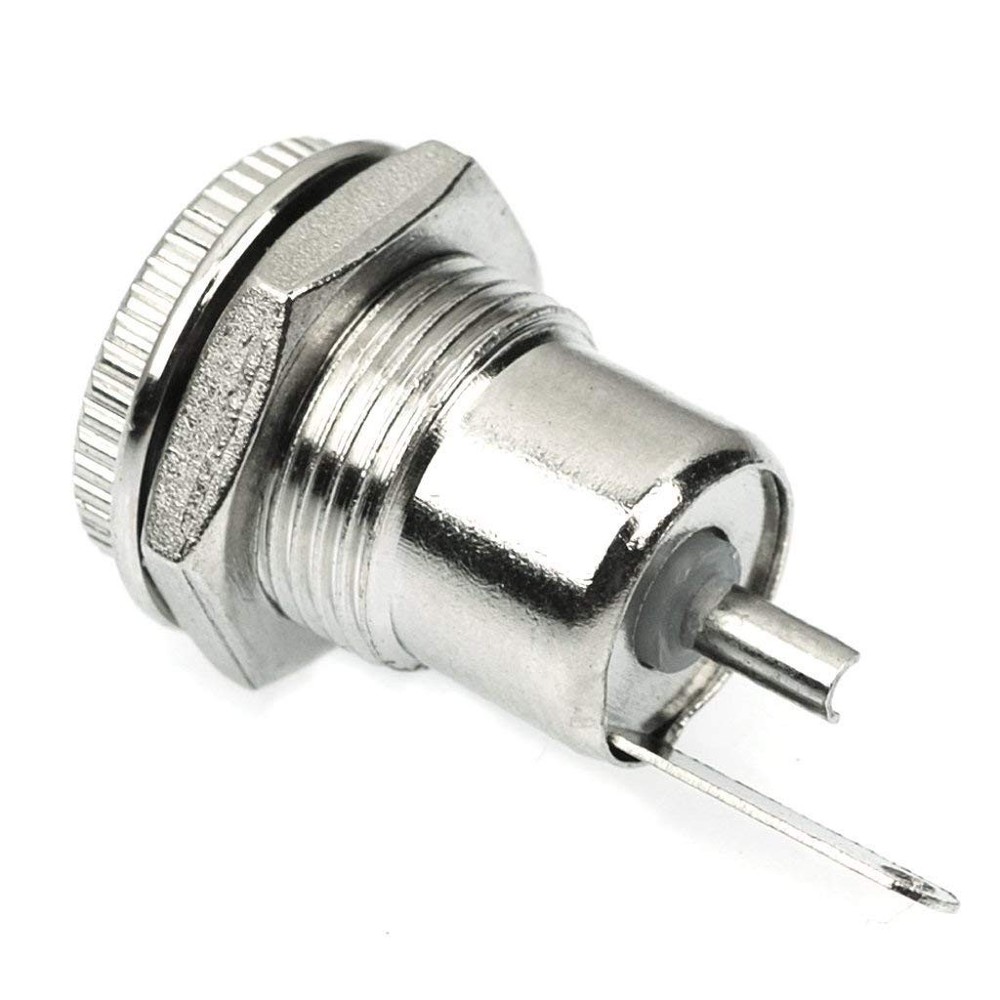 CESS DC Power Jack Socket 5.5 x 2.1mm, Threaded Female Panel Mount Connector...