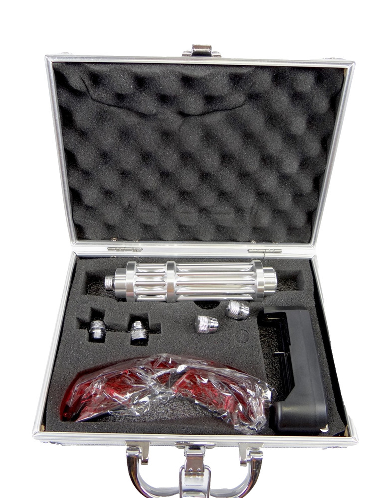 Adjustable Focus Green Laser Pointer 5 Head Multi-Point Visible Beam Flashlight