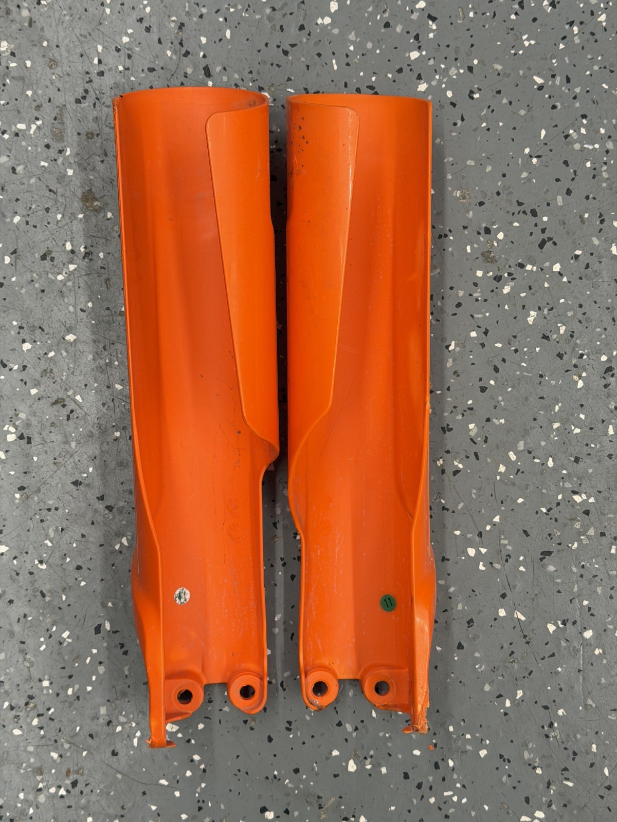 2024 KTM Enduro OEM Fork Guard Protection with Embedded Decals A46001094000EBE