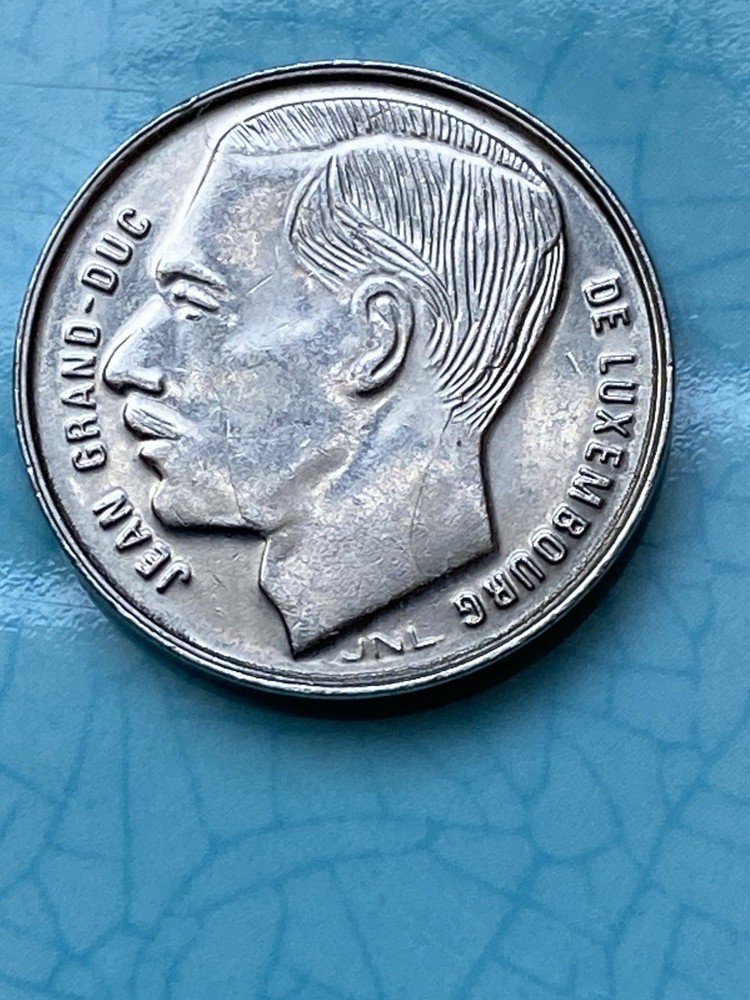 1990 Luxembourg 1 Franc Multi-Die Crack Errors