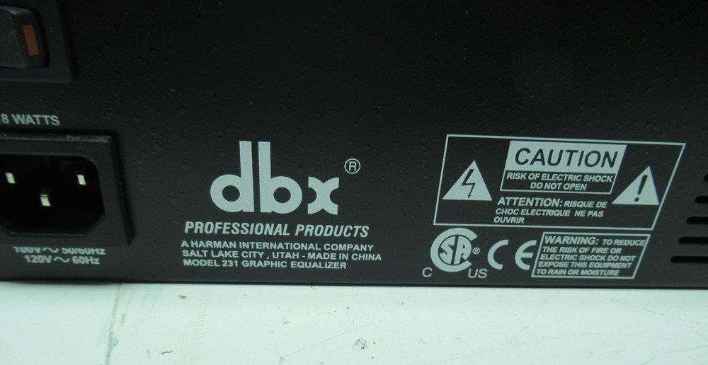 DBX 231 - 31 Channel Dual-Band Graphic Equalizer