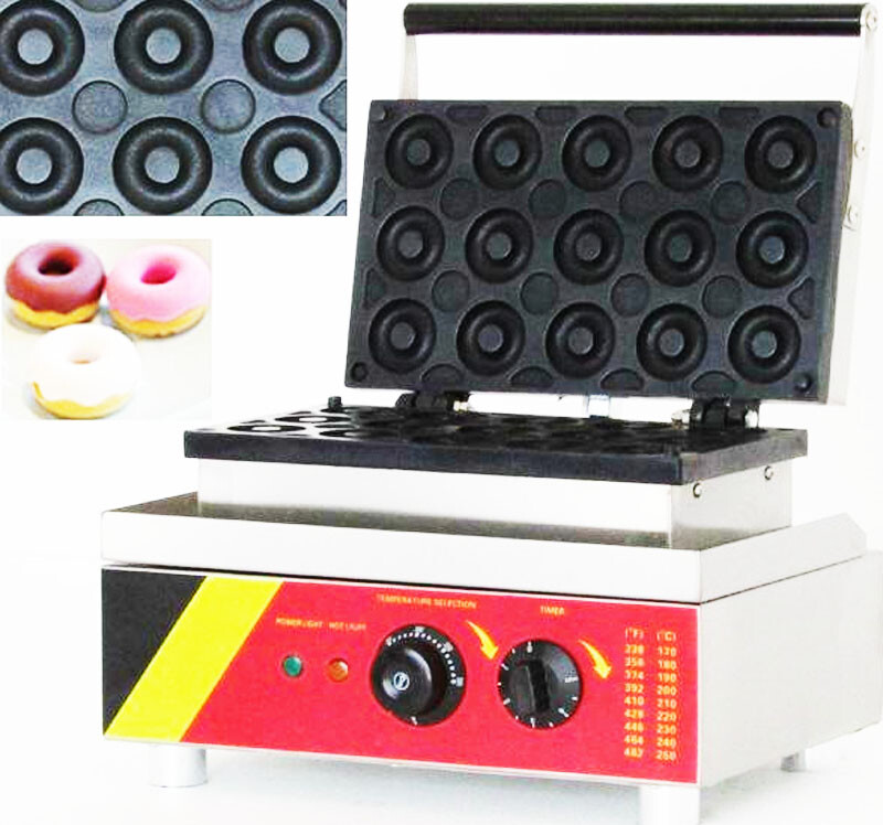 110V Electric Donut Maker Waffle Machine Doughnut Making Machine NEW