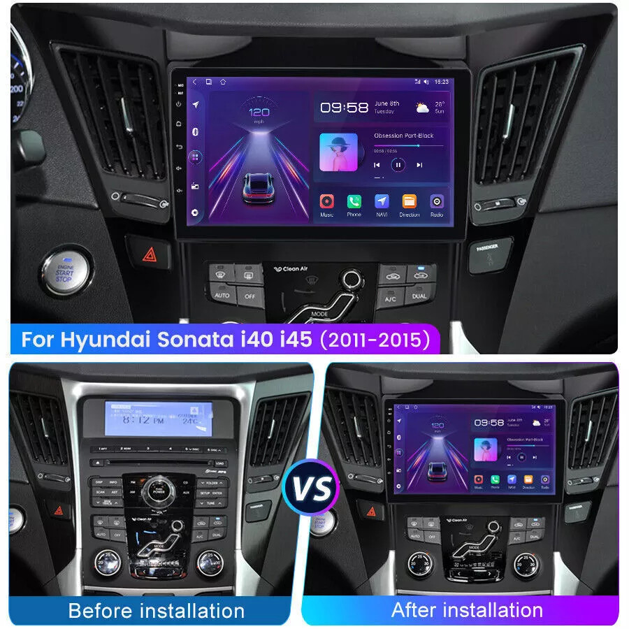 Android13 4+64GB Carplay Car Stereo Radio For Hyundai Sonata 2011-2015 GPS Navi