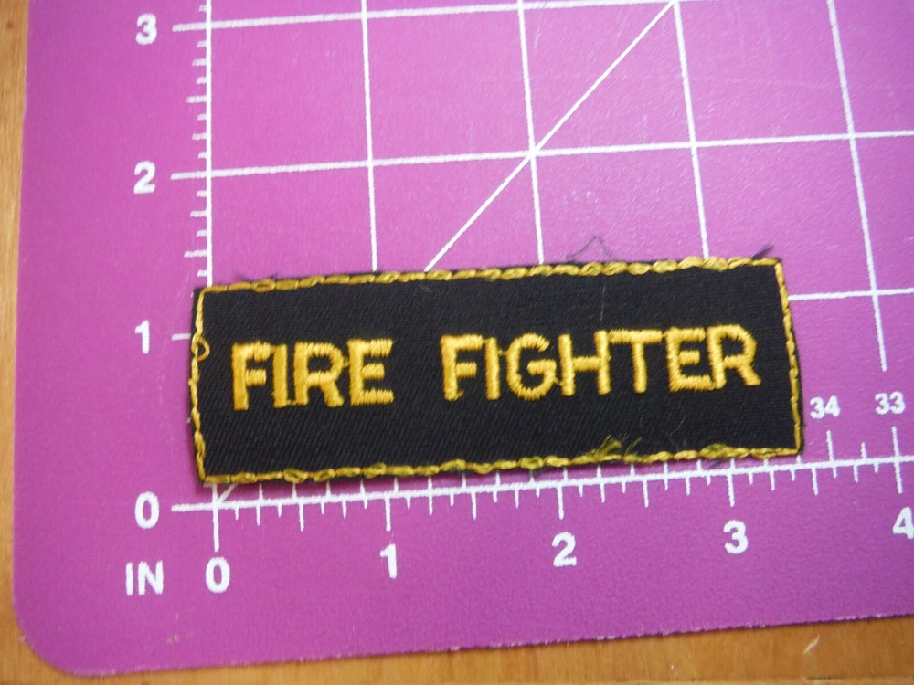 Vintage Gemsco Fire Fighter patch