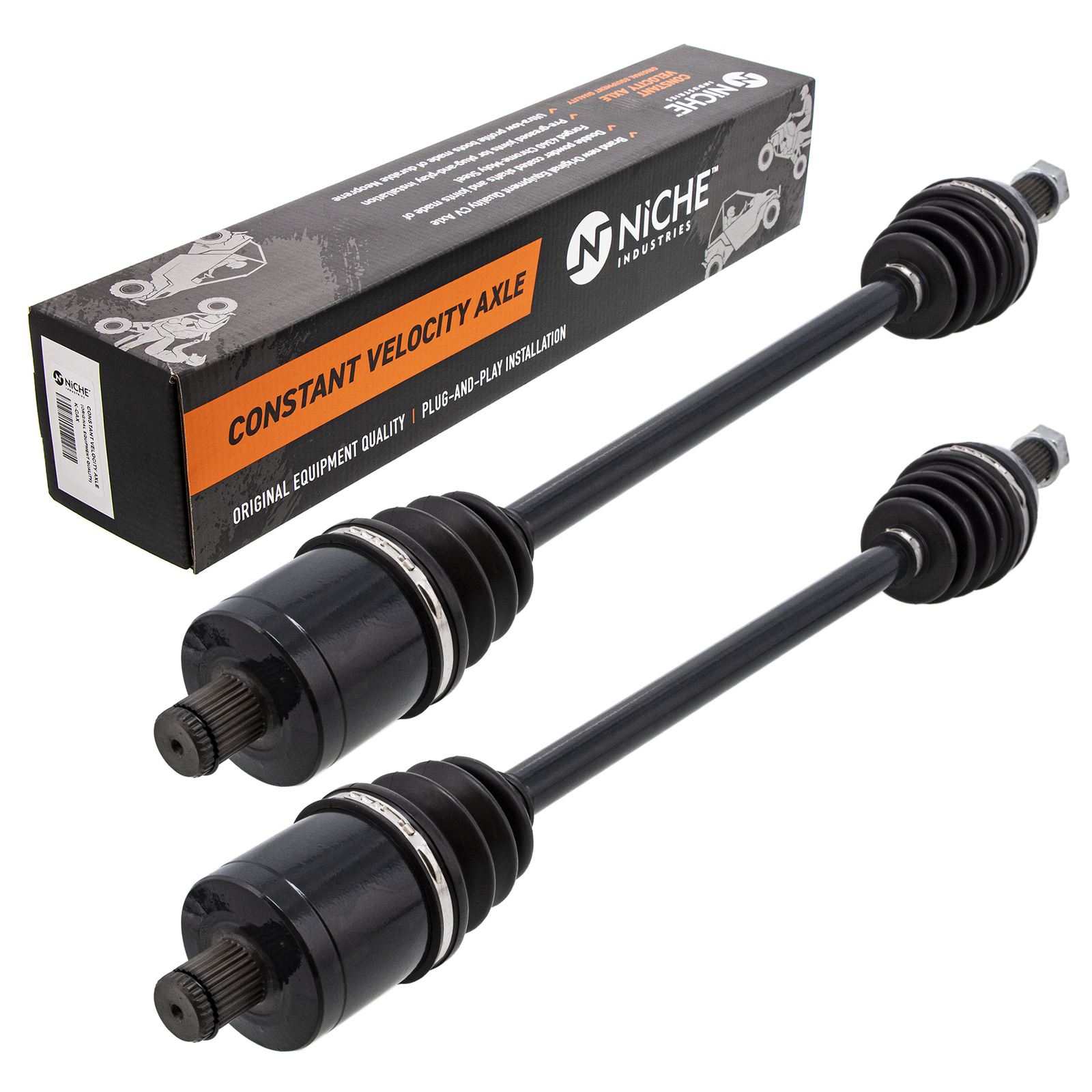 NICHE Rear CV Axle Half Drive Shaft for Polaris RZR S XP 4 1000 1333439 2 Pack