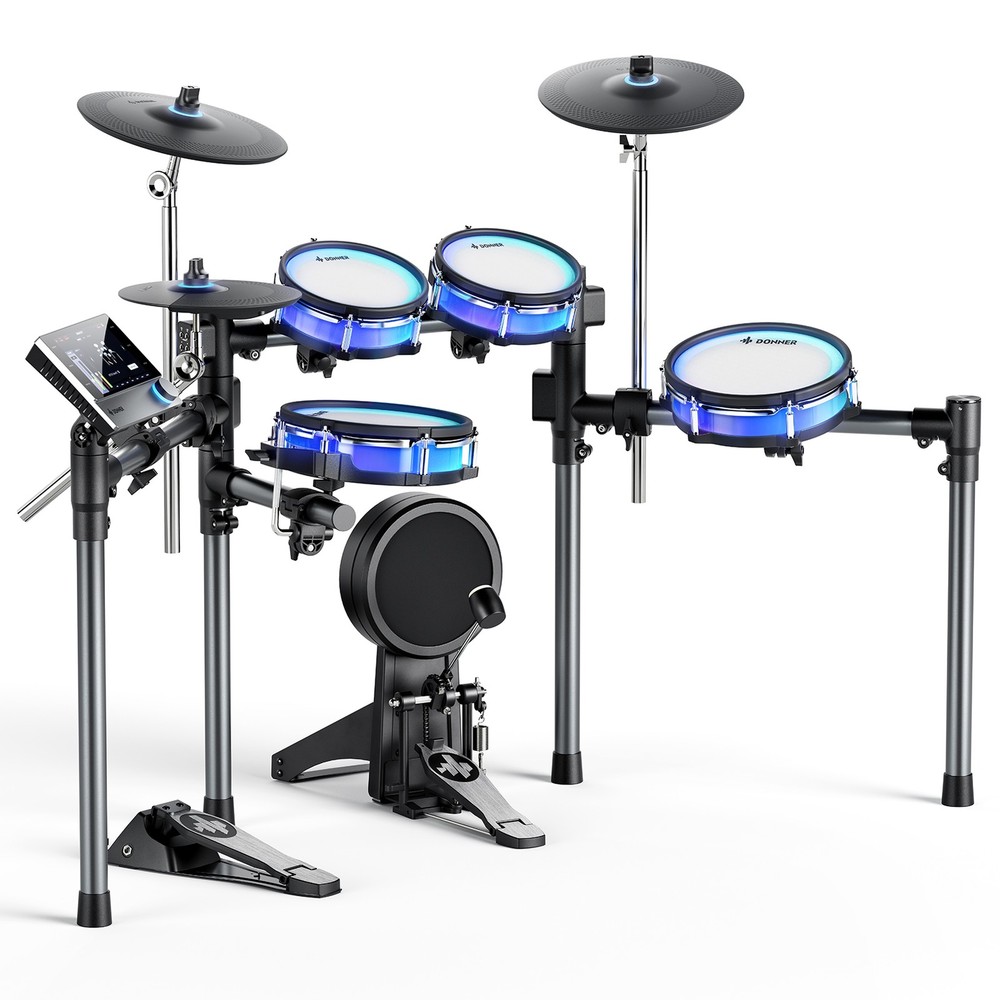 Donner BackBeat Electronic Drum Kit with Touchscreen Customize Drum Pad Colors