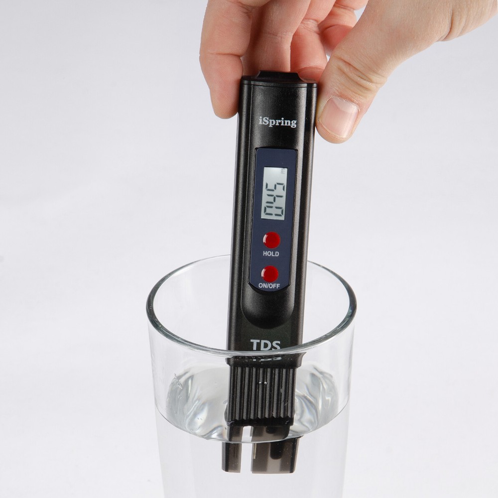 iSpring TDS2 2-Button Digital Water Quality TDS Test Meter with Backlit LCD