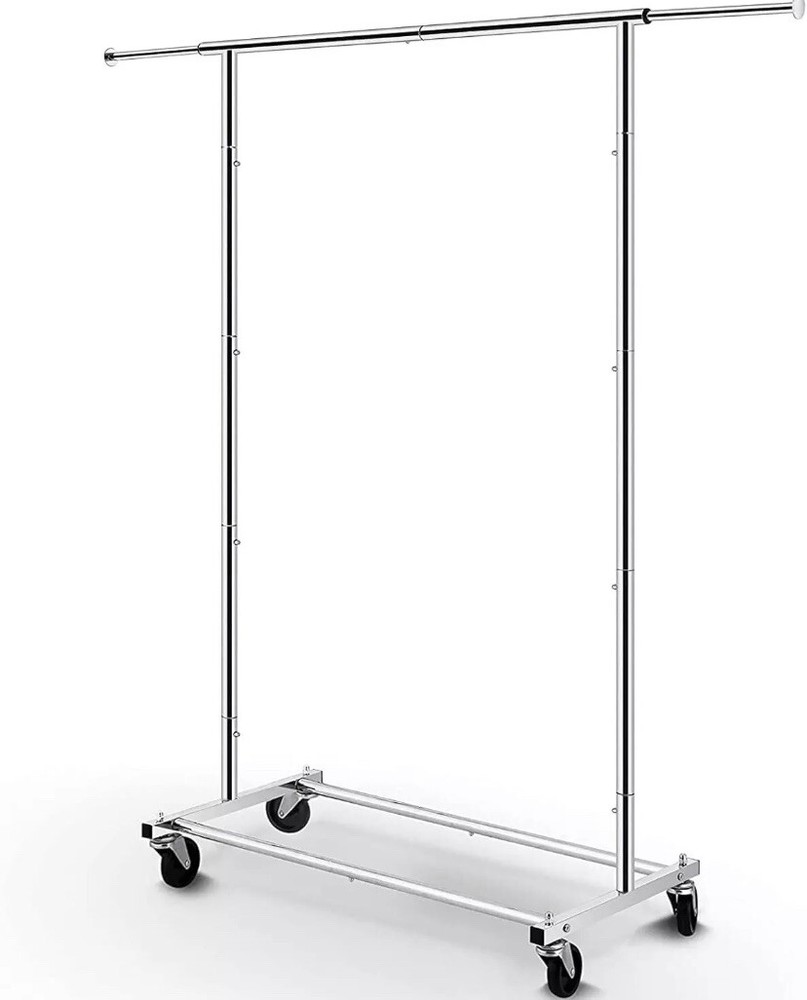 Simple Trending Clothing Rack On Wheels