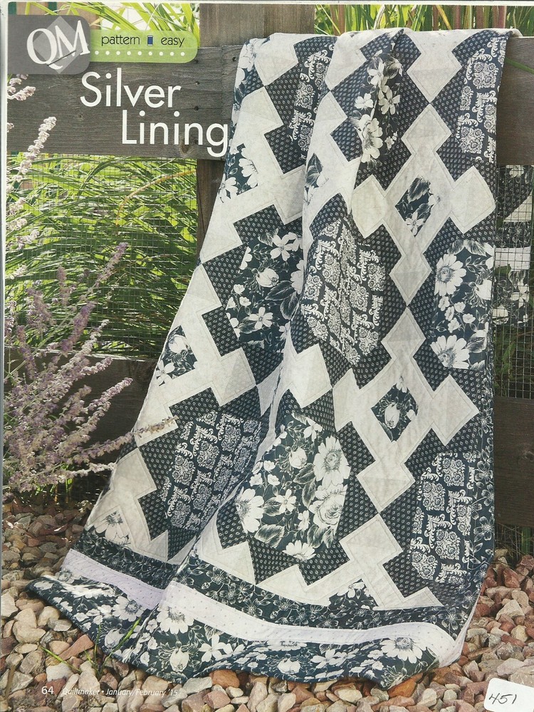 B0102  SILVER LINING QUILT PATTERN/INSTRUCTIONS