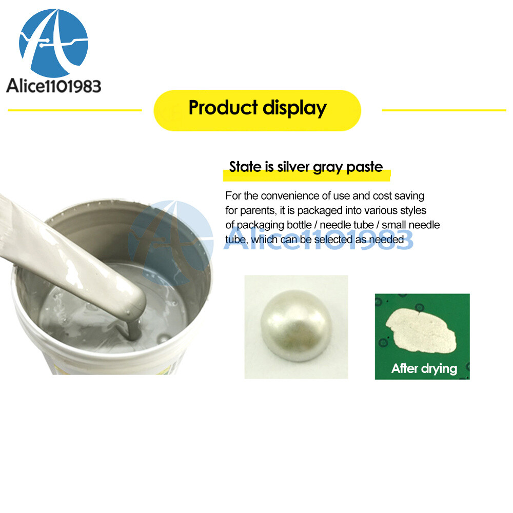 0.4/0.7/1ML Solderless Silver Conductive Wire Paste Glue PCB Electronics Repair