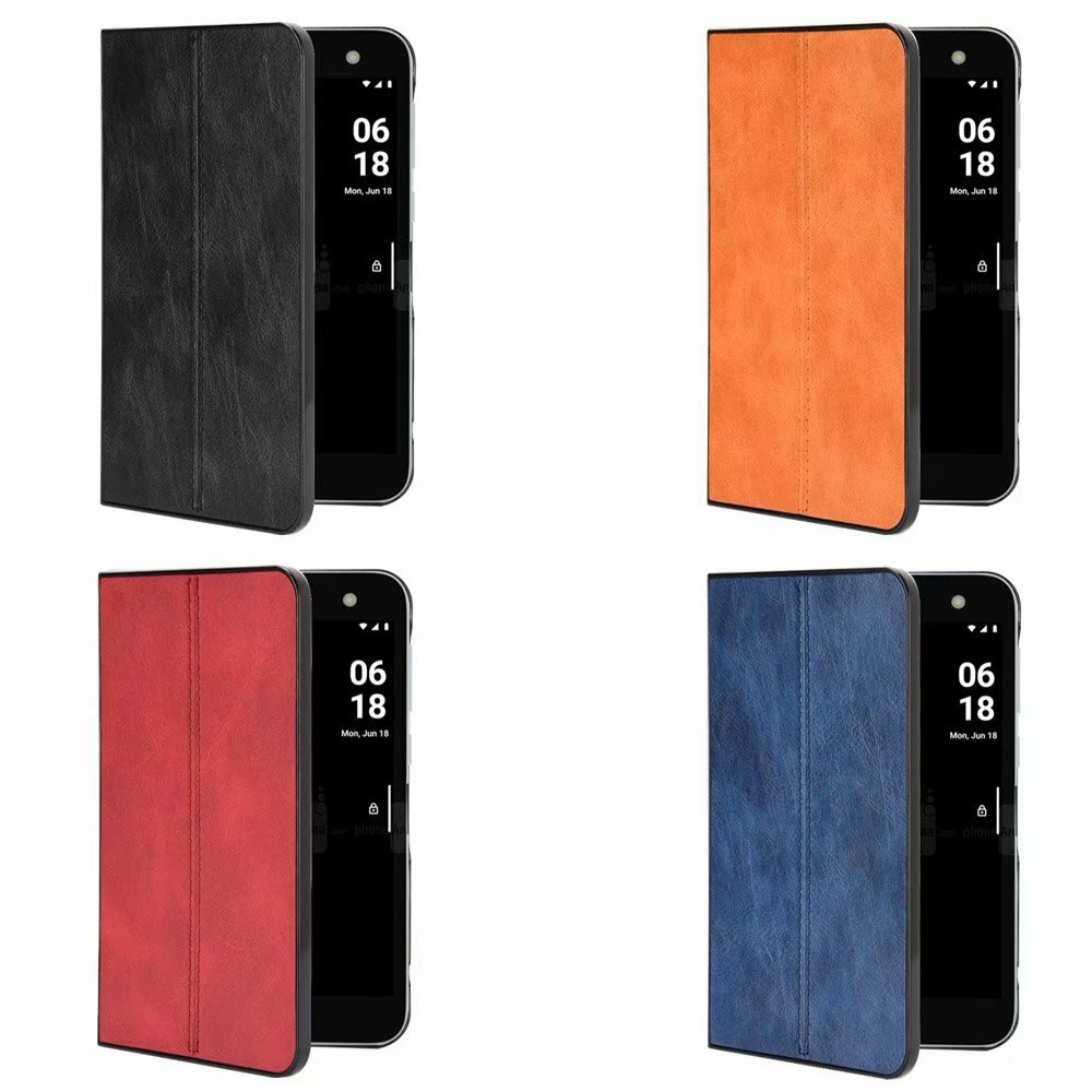 For Microsoft Surface Duo 2 Simple Car line Pattern Leather Shockproof Hard Case