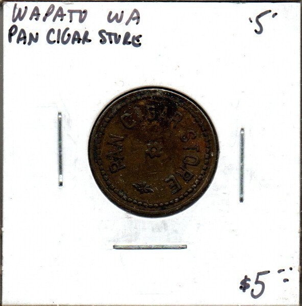 Wapato Washington - Pan Cigar Store - '5' Reverse