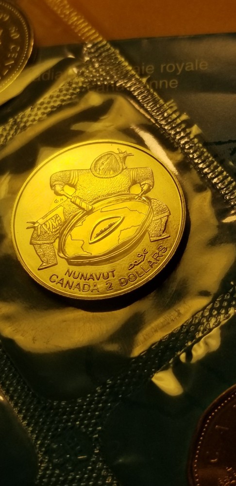 1999 Canada Nunavut Mule Error Mint Proof Like Set Extremely Rare Set.