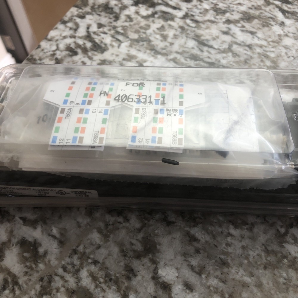 Genuine Tyco Electronics 406331-1 Netconnect Systems Cat 5e Patch Panel 48 Port