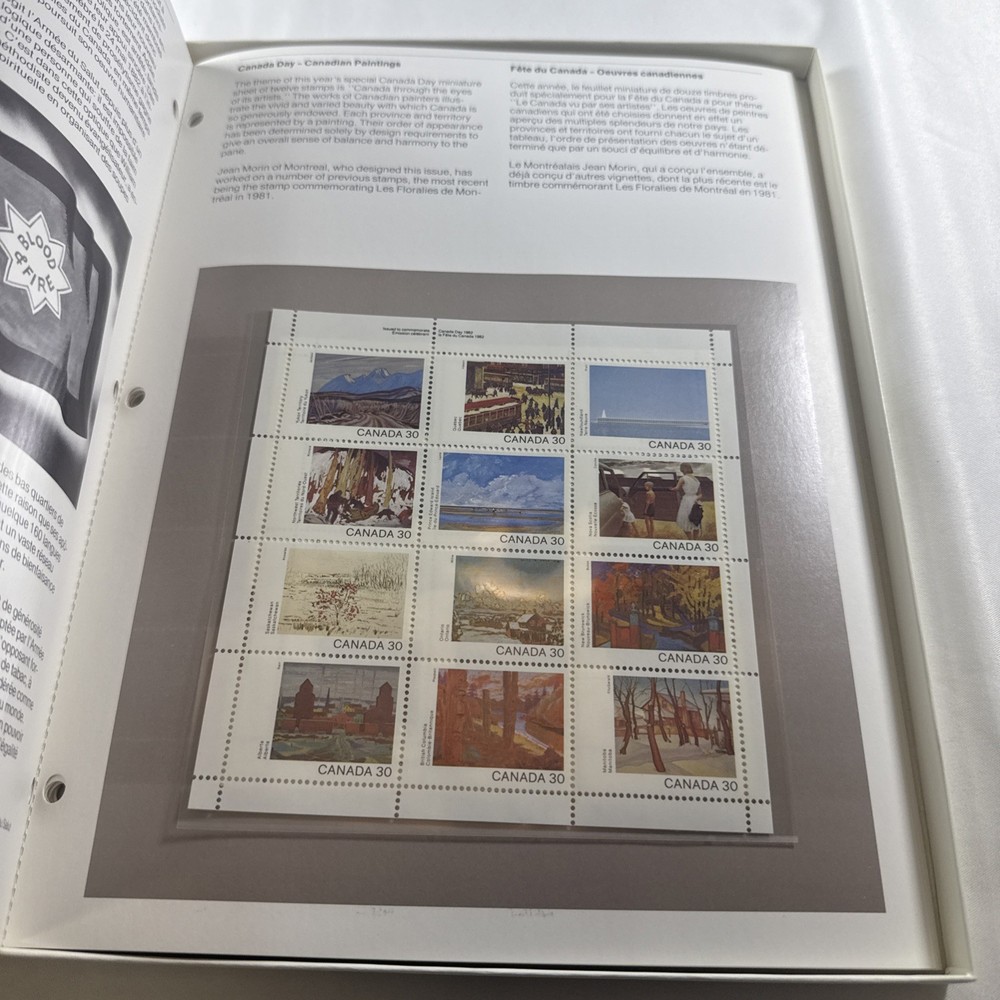 1982 Canada Post Yearbook Annual Official Stamp Issues - COMPLETE & MNH Set