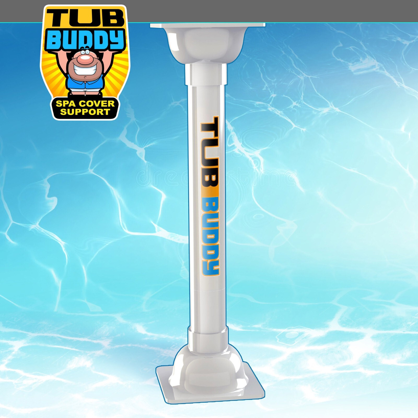 Tub Buddy Hot Tub Cover and Spa Support (EXTEND YOUR COVER LIFE) Made in the US